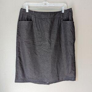 New York Clothing Co Charcoal Pencil Skirt 14w